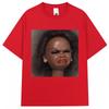 Camiseta Gráfica Meme Rosto de Boneca Engraçado Repugnante Masculina Feminina Camisetas Populares Algodão Oversized Camiseta Casual