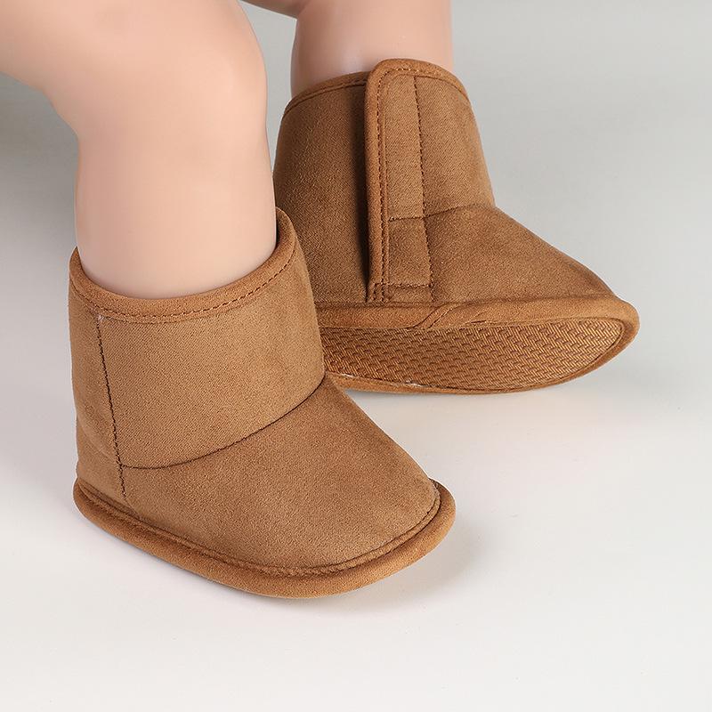 Unisex Baby Soft Sole Plush Snow Boots (0-1 Year): Non-Slip, Warm Cotton Shoes for Toddlers