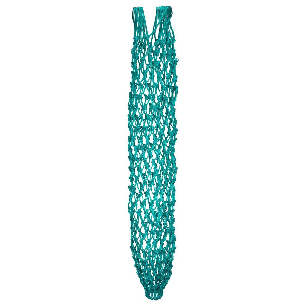 Hay Nets for Horses, 4PCS, 0.9 m Extended Length, 38 x 38 mm Holes, PE Material, with Four Carabiner Hooks, Hanging Slow Feed Hay Nets for Horses,