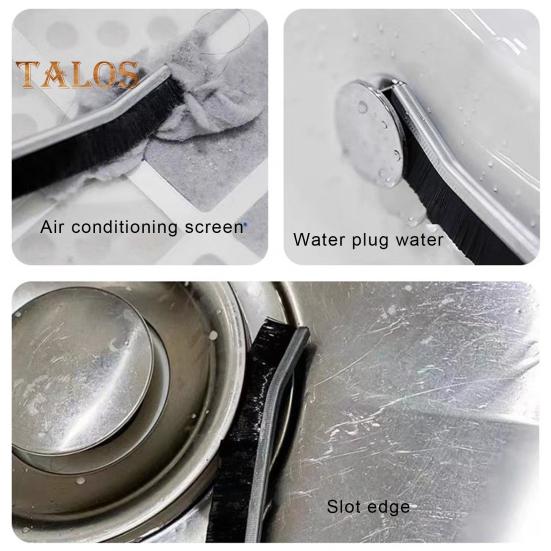 4 Pcs Crevice Cleaning Brushes Ergonomic Handle Hard Bristle Deep Cleaning with Heart Hanging Hole Corners Cleaning for Tight Spaces Grout Window