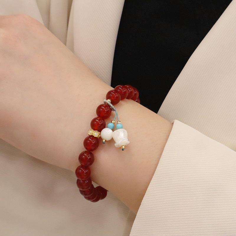 Natural Agate Bracelet Jewelry Retrofashion Women Daily Jewelry Gift