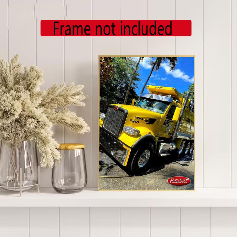 Kenworth 5D Round Diamond Painting Kit Diamond Embroidery Painting Rhinestones Mosaic Frameless Handwork Decoration Arts