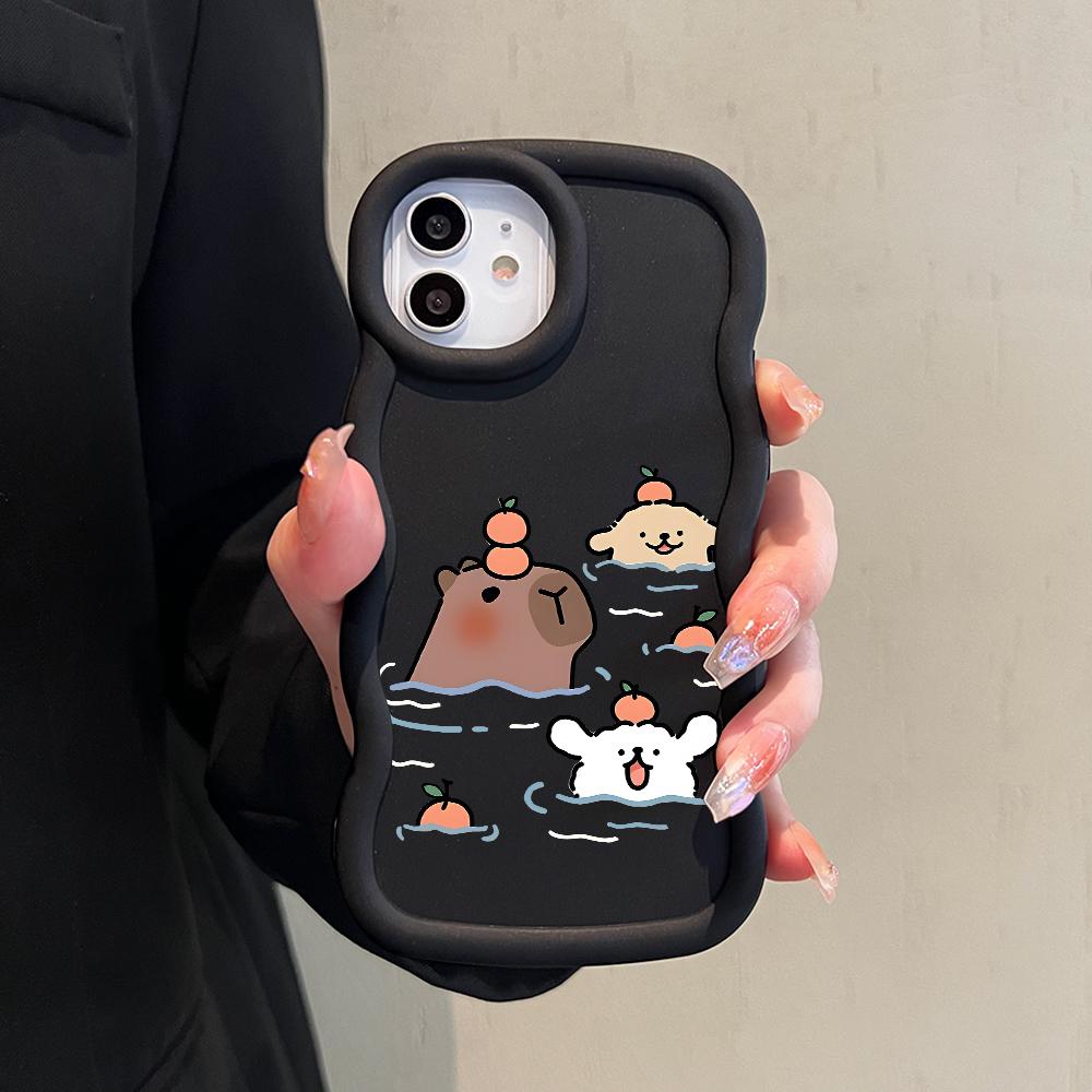 Silikonový kryt Big Wave Edge z měkkého silikonového materiálu Macaron, nárazuvzdorný ochranný gumový kryt pro OPPO Reno Realme Infinix Tecno