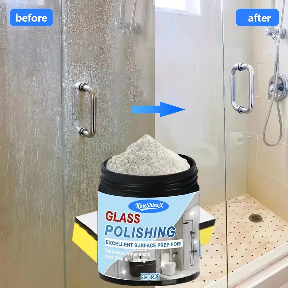 Car Windshield Polishing Scratch Repair Powder 80g Glass Oil Film Remover Deep Stains Cleaner Auto Care Accessories