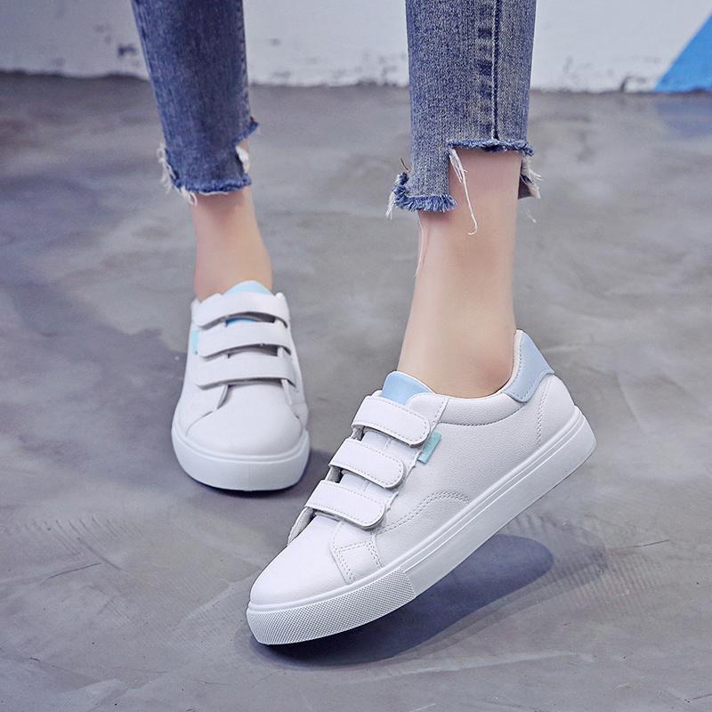 Autumn Woman Shoes Fashion New Woman Leather Shoes Ladies Breathable Cute Heart Flats Casual Shoes White Sneakers New In