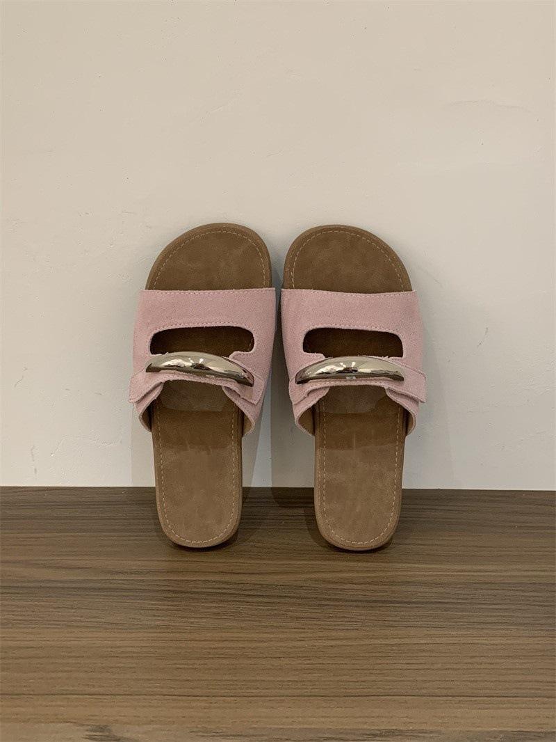 

Дизайнерские нишевые туфли на плоской подошве, женские туфли, летняя пляжная обувь, сандалии Birkenstock, сандалии Mori 40 розовый