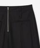 MILLO WOMEN Zipper Wide Trousers [Black]