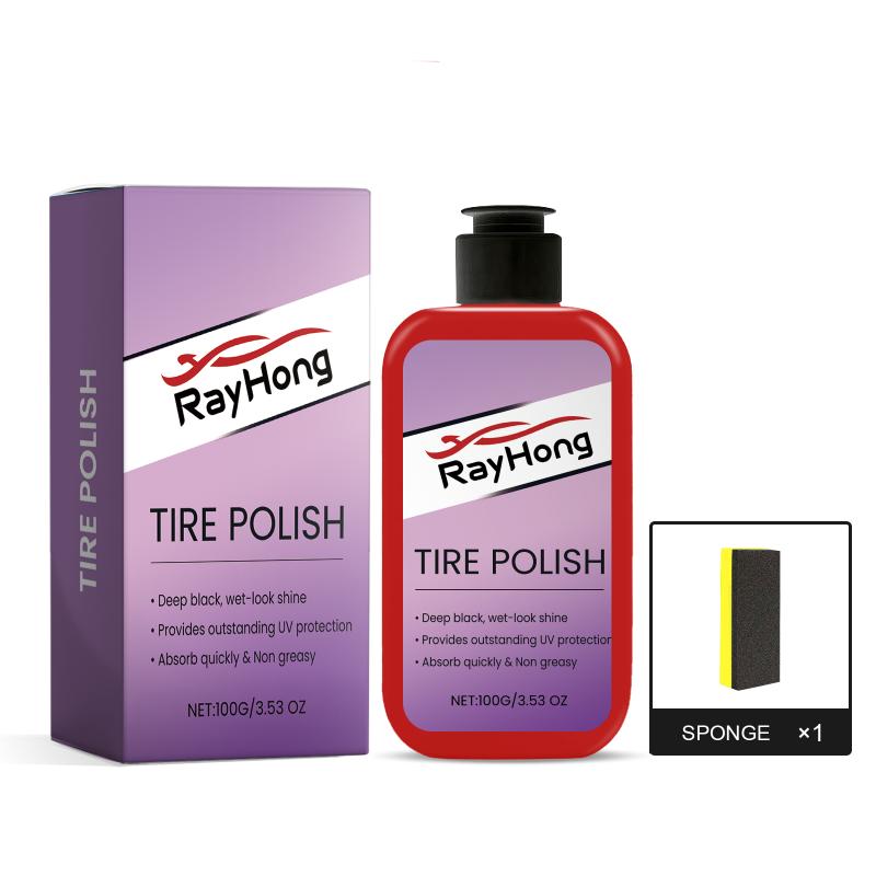 Automotive Tire Gel Cleaner and Polish All in with Deep Wet Shine Crack Prevention for Garage Detailing
