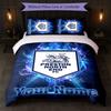 Preston North End Custom Name Text Bedding Set 1 Duvet Cover+2 Pillowcases Soccer Logo Personalized Gift For Special Occasion Bedroom Decor
