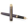WATERMAN Fountain Pen Metropolitan Essential Lava Black GT Fine Point Gift Box Gift Luxury Official Regular Imported Product 2217933