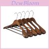Wooden Coat Hanger With Shoulder Support For Home And Retail Use