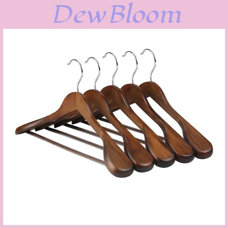 Wooden Coat Hanger With Shoulder Support For Home And Retail Use
