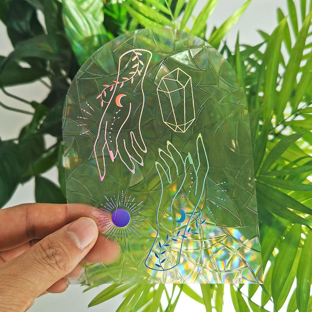 Rainbow Sun Catcher Wall Stickers PVC Window Mirror Sticker Bedroom Decoration Window Decal For Home Decor Rainbow Maker