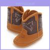 Baby Winter Shoes With Soft Pu Sole For Newborn Girls 0-1 Year Old