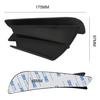 2pcs Motorcycle Side Winglet Wind Fin Spoiler Trim Cover Air Deflector ABS Black