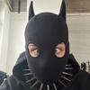 High Street Funny Style Personality Black Cartoon Batman Mask For Halloween Cosplay Masked Hat