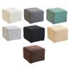 Stretch Ottoman Slipcover Polyester Elastic Footstool Protector Home Decor Cover for Living Room Stool