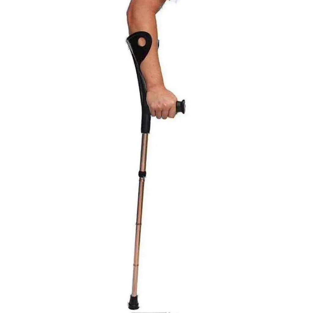 Folding Elbow Arm Adult Crutches, Height Adjustable Arm Cuff Momentum, Portable