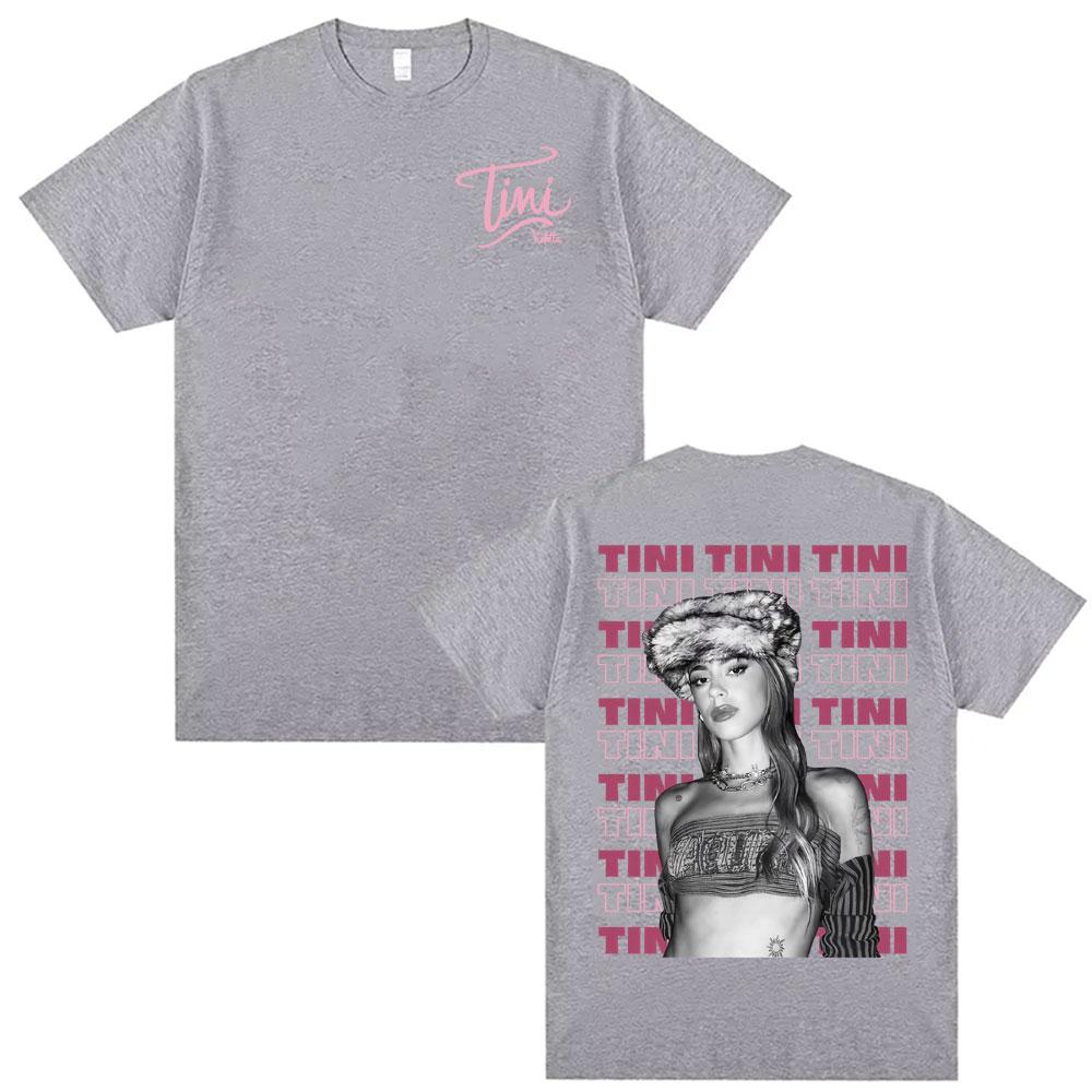 

Singer Tini Stoessel Aesthetic Graphic Tshirt Men Womens Fashion Vintage Short Sleeve Tshirts High Street Cotton T Shirt 4XL