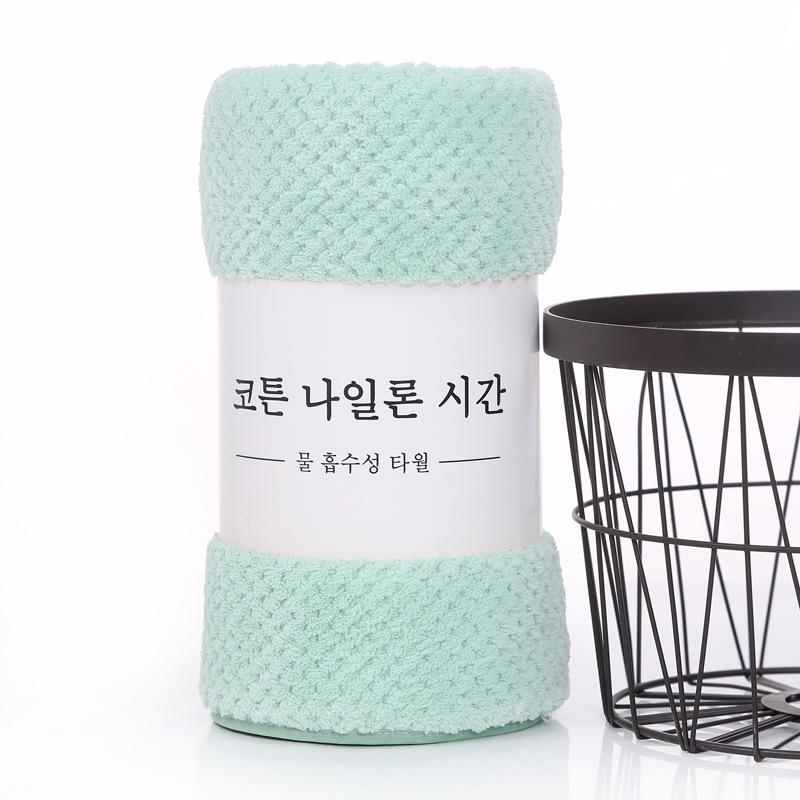 

Очень большой однотонный вафельный банный набор из кораллового флиса с толстыми краями 140*70 cm