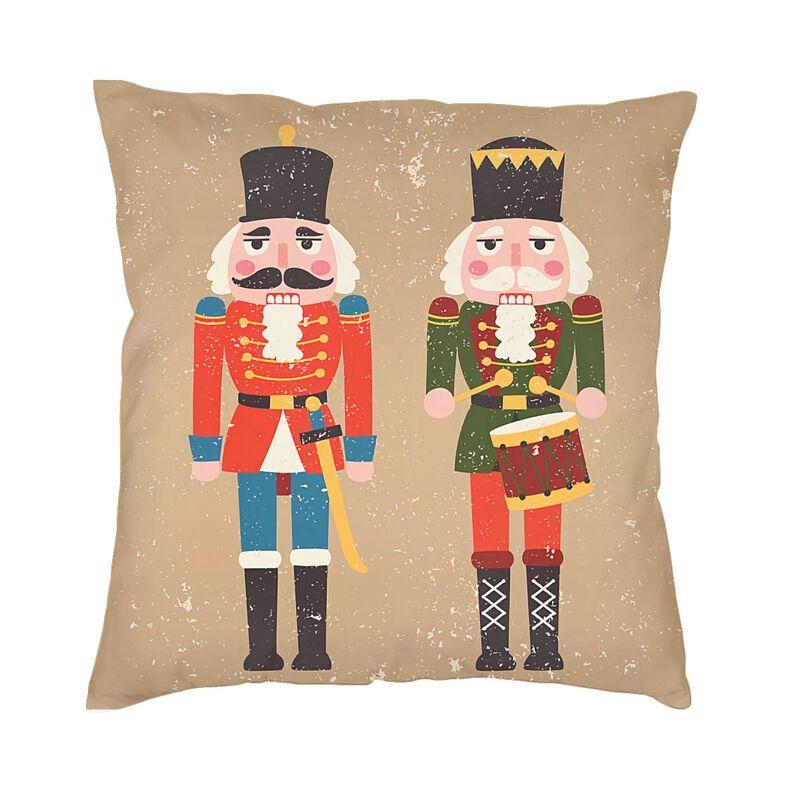 Nøtteknekker Soldat Toy Gave Putetrekk Sofa Home Decor Firkantet putetrekk