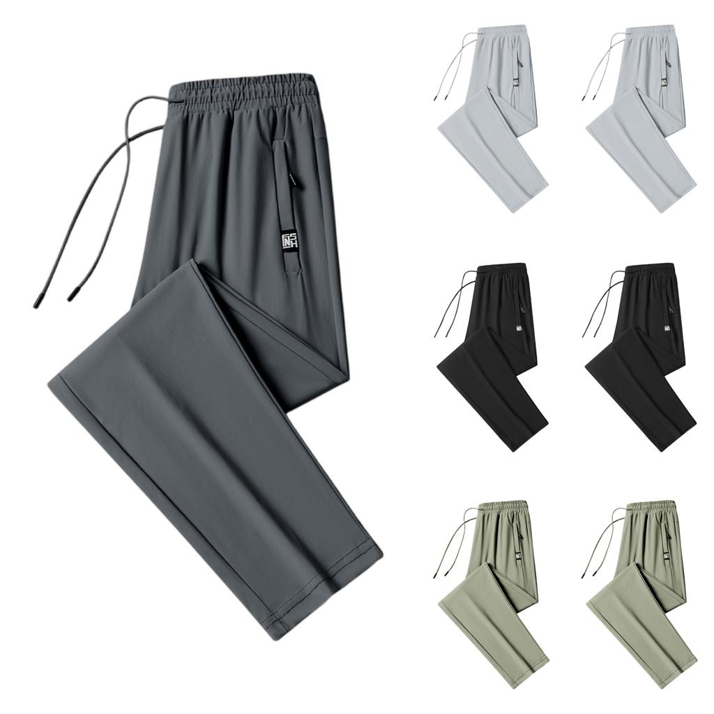 Women's Casual Pants High-waisted Belted Jogging Pants With Pockets