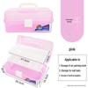Large Capacity 3-Layer Transparent Art Tool & Pencil Storage Box