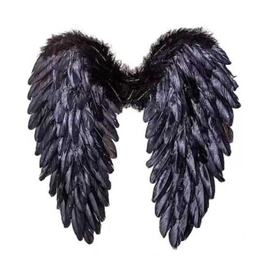 Yousheng Angel Wings for Kids Girls Fairy Feather Wings Costume Fancy Party Dress Up Accessories for Halloween Cosplay Party