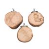 3pcs Natural Wood Bird Perch Platform Comfortable Round Parrot Perch Stand for Bird Cage