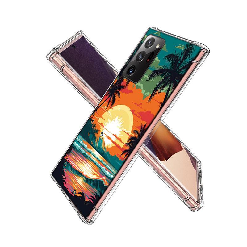 Beautiful Seaside Coconut Trees Phone Case for Samsung A55 A35 A25 A15 A07 A05S A16 A17 A26 A36 A37 A56 A57 Galaxy Note 20 10 A5
