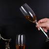 Conjunto de taças de champanhe de cristal esmaltado criativo, taça de vidro bolha para casa, conjunto de vinho para presente