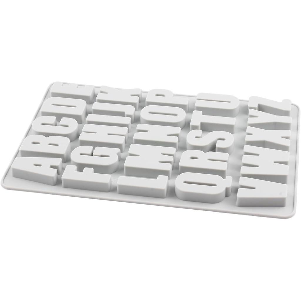26 Cavity Alphabet Crayon Molds Letter Silicone Candy Mold For Candy