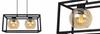 HANGING LAMP CAGE ELEGANT GLASS BALL HONEY