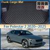 For Polestar 2 Accessories 2020 2021 2022 2023 2024 2025 Leather Car Trunk Mat Anti-dirty Cargo Storage Cushion Boot Carpet Pad