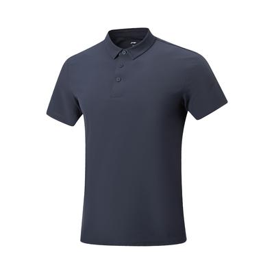 Série Fitness Li Ning Séchage Rapide Fraîcheur Résistant aux UV Logo Lettre Couture Polo Homme Hauts APLW349-7