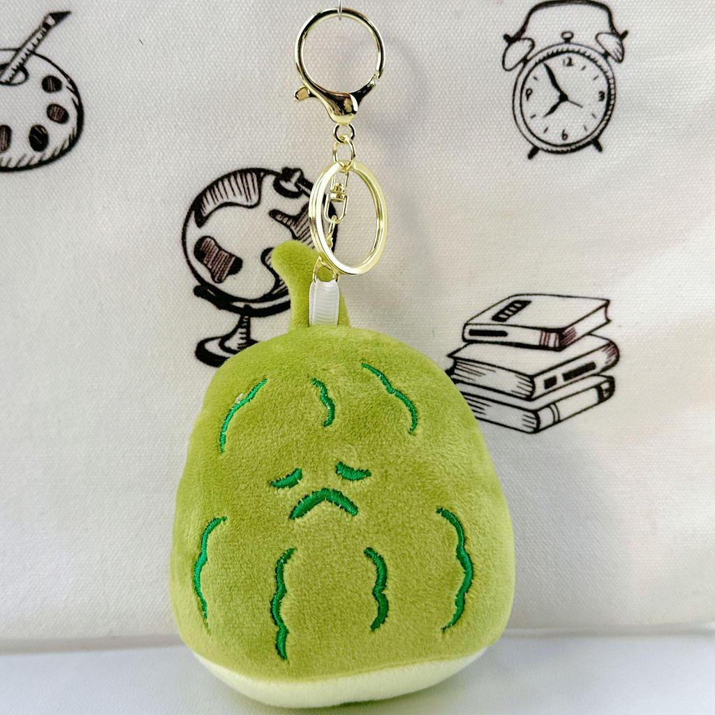 Mini Bitter Gourd Plush Doll Pendant - Cute & Creative Claw Machine Gift