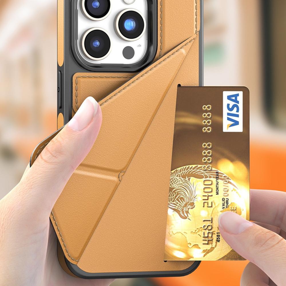 Foldable Kickstand Wallet Card Bag Holder Leather Case for 17 Air 16 15 14 13 12 Pro Max Plus 17Air 17Pro i17 Phone Cover