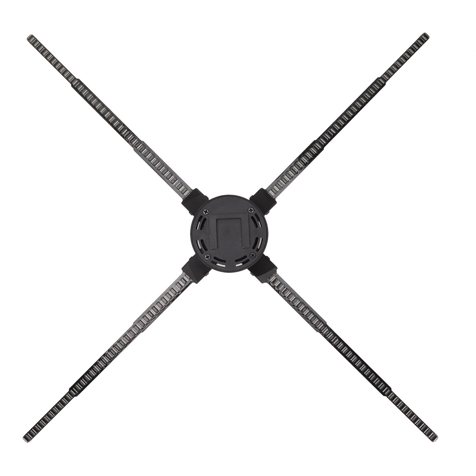 

FA‑80 3D голографический рекламный дисплей 928 светодиодных бусин настольный рекламный проектор для магазина бара US Plug