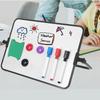 Small Dry Erase Board ,Double-Sided Whiteboard Stand,Magnetic Mini Dry Erase Board Comes with 3 Markers,2 Magnets and 1 Eraser