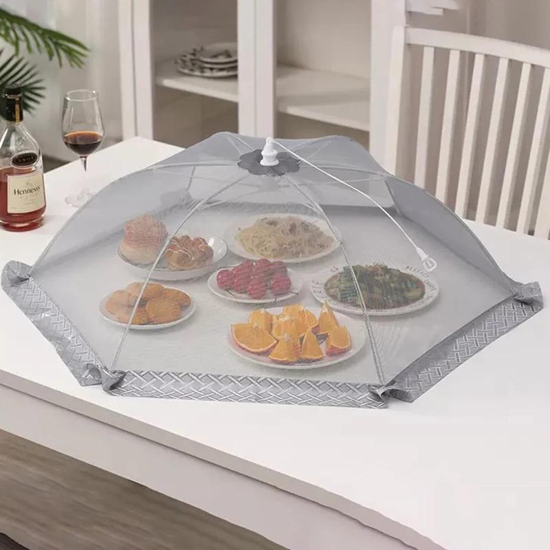 1PC Summer Leftovers Cover Fly Proof Cover Foldable Outdoor Kitchen Garden Party Barbecue Soil-proof Kitchen Supplies