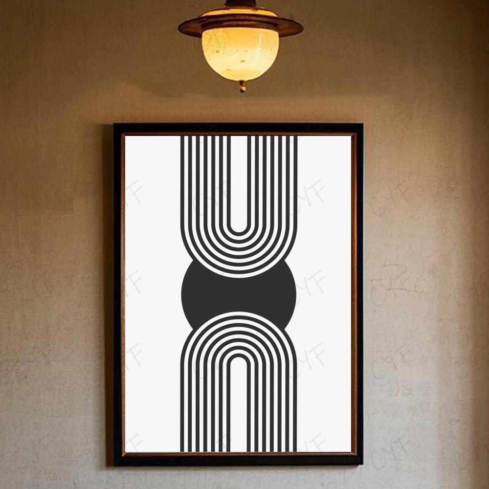 Abstract Bohemian Wall Art Poster High Quality Wall Art for Home Office Bedroom Living Room Hallway Bar Perfect Gift Idea