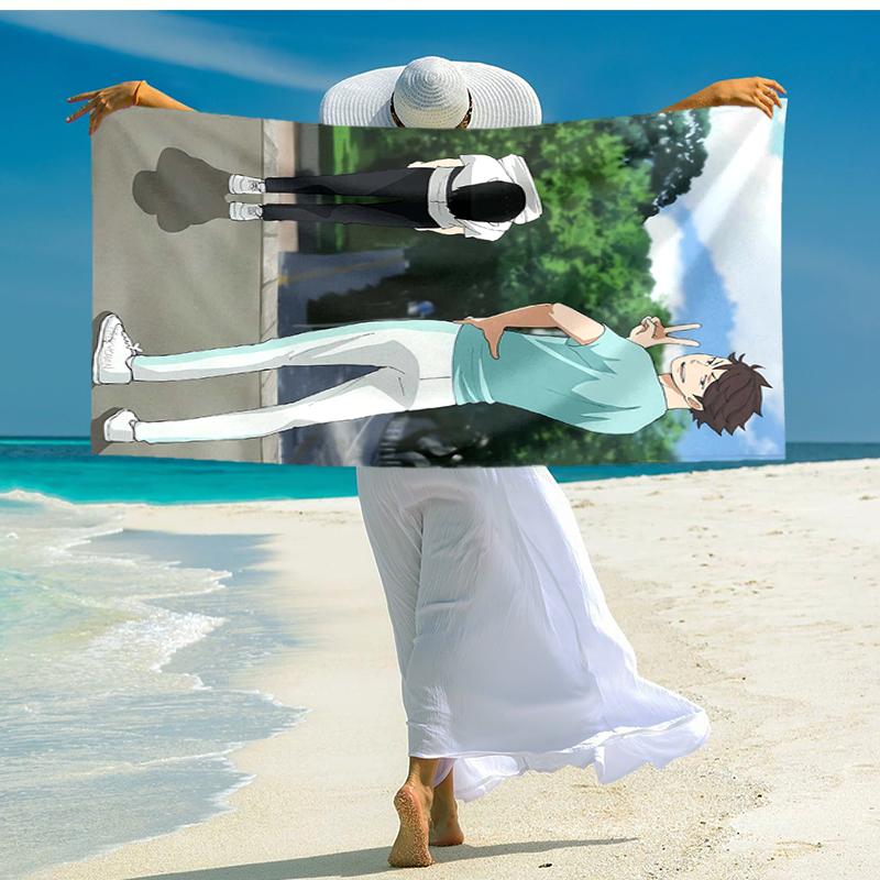 1pc Oikawa Tooru1 Beach Towel, Comfortable and Thick, and Swimming/Bath/Picnic/Camping Towel, Suitable for Seaside Beaches