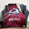 Colorado Avalanche Print Flannel Blanket High Quality Warm Comfortable Cover for All Seasons Perfect for Gifts Home Decor
