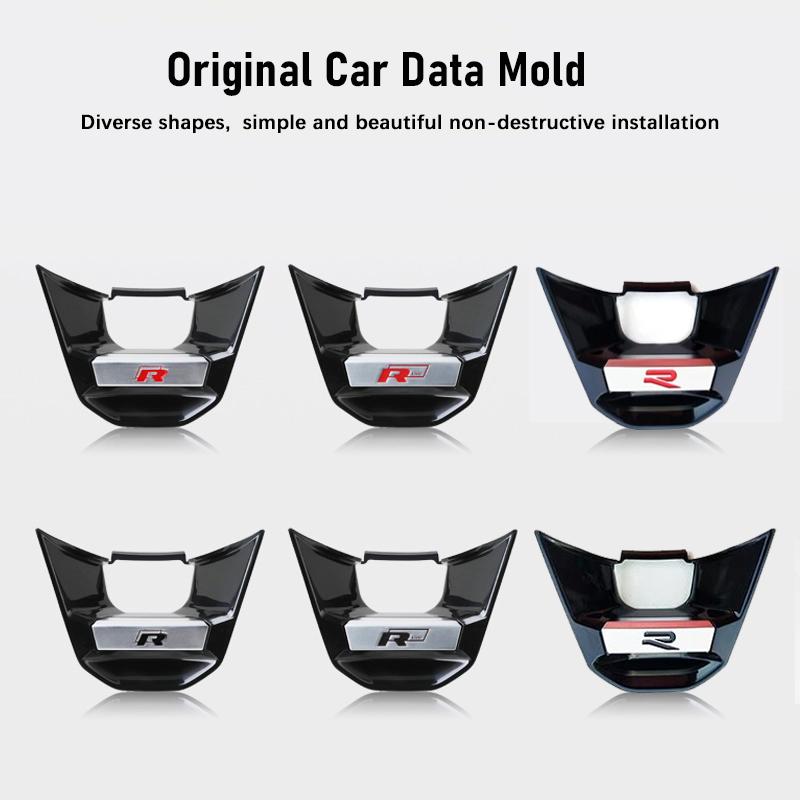 2026 Neu Für VOLKSWAGEN VW ABS Metall R Rline Emblem Auto Lenkrad Dekoration Aufkleber Für Volkswagen R-Line GTI Polo Golf Pa