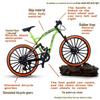 Off-Road Mountain Alloy Bicycle Model Ornament - 1:8 Racing Boy Toy Gift
