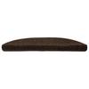 Self Adhesive Stair Treads 5 pcs 56 x 17 x 3 cm Brown Semi Round