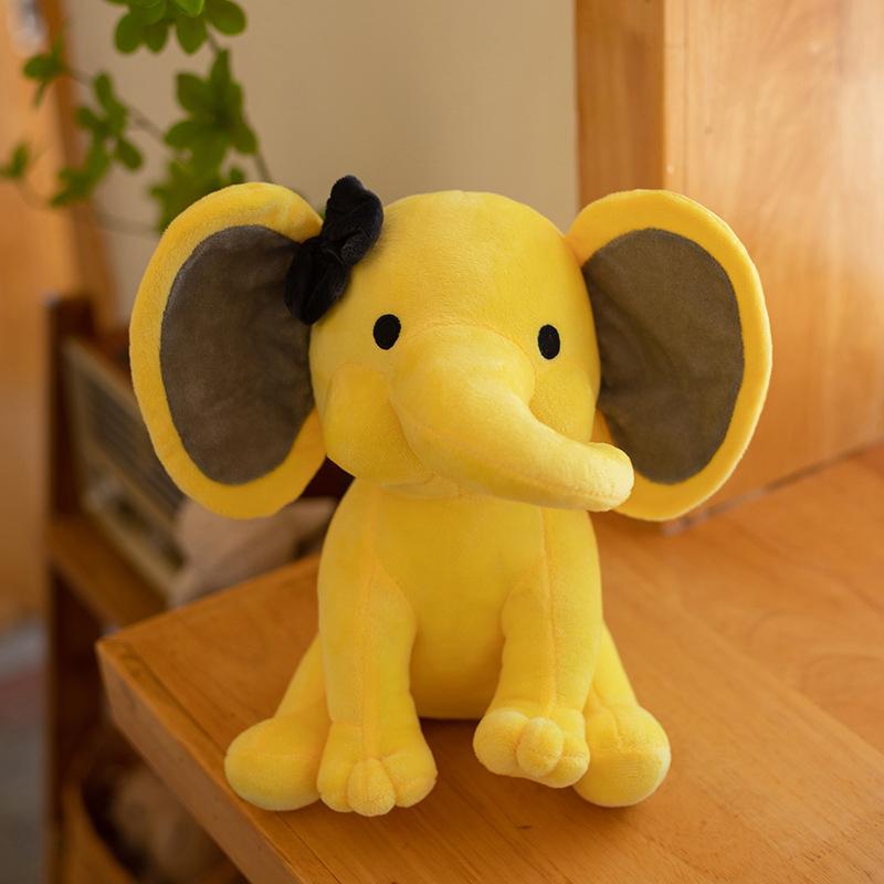 Elephant Plush Toys Stuffed Animal Doll For Kids White Elephant Toys Cartoon For Girls Cute Toys