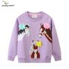 New Arrival: Girls' Cute & Fashionable Long-Sleeve Sweatshirt - Autumn Collection with Round Neck