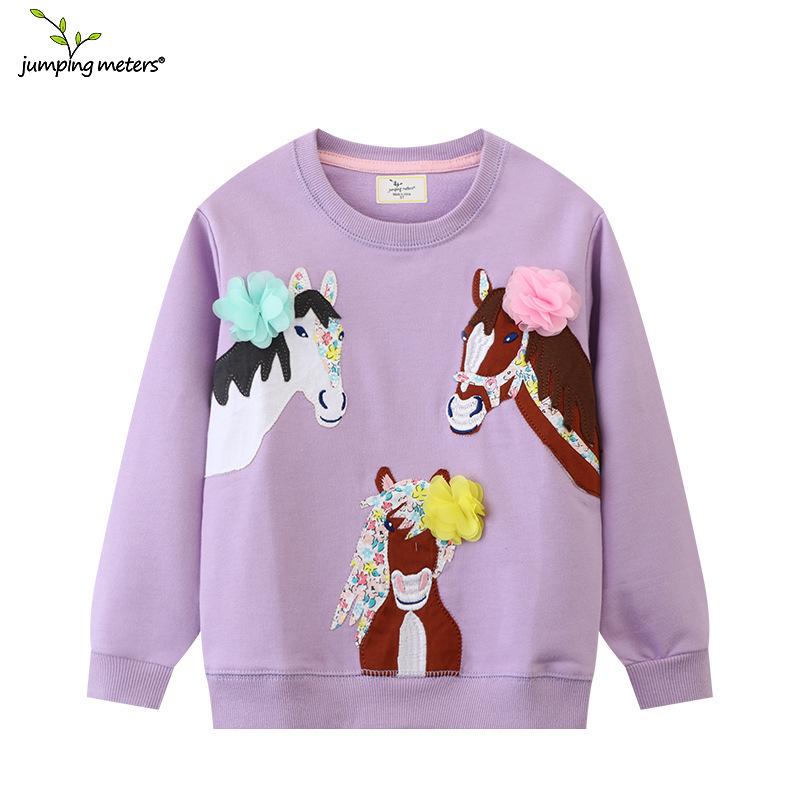 New Arrival: Girls' Cute & Fashionable Long-Sleeve Sweatshirt - Autumn Collection with Round Neck
