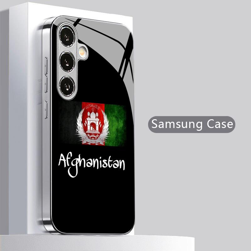 2D Vzor národního znaku Pouzdro na telefon pro Samsung S26 S25 S24 S23 S22 S21 S20 A56 A36 A16 - Galvanicky pokovený skleněný ochranný kryt